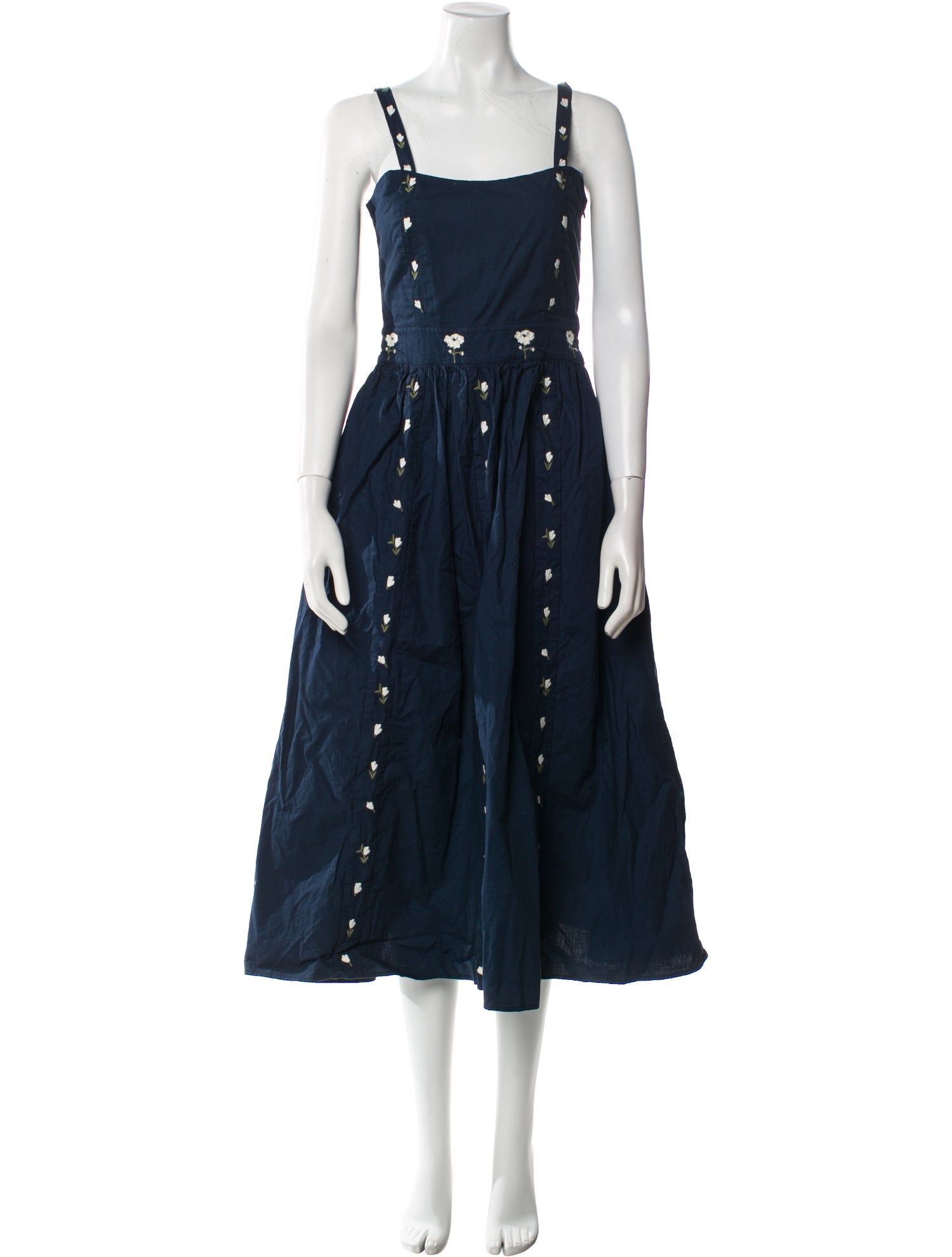 FANM MON Square Neckline Long Dress