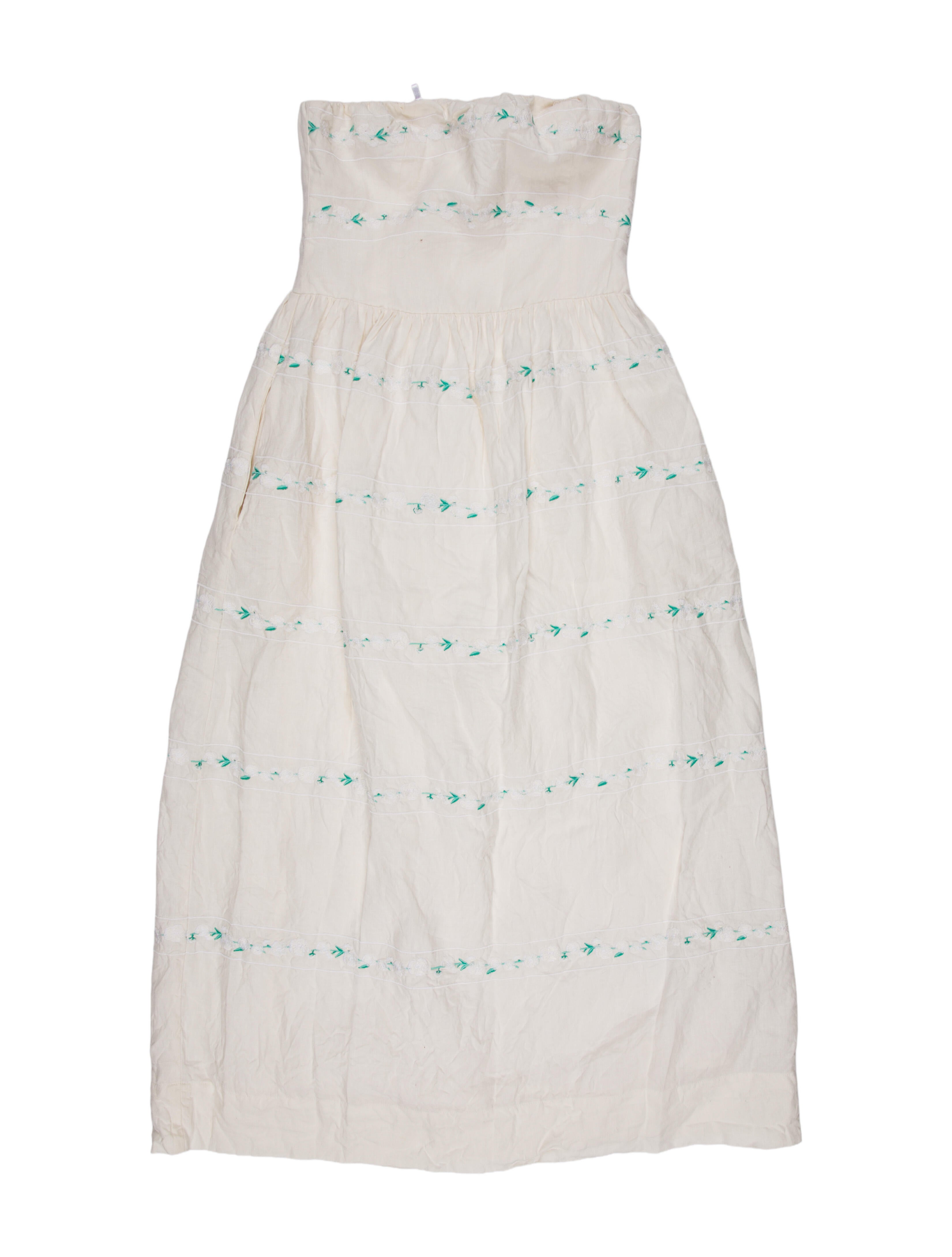 FANM MON Linen Knee-Length Dress