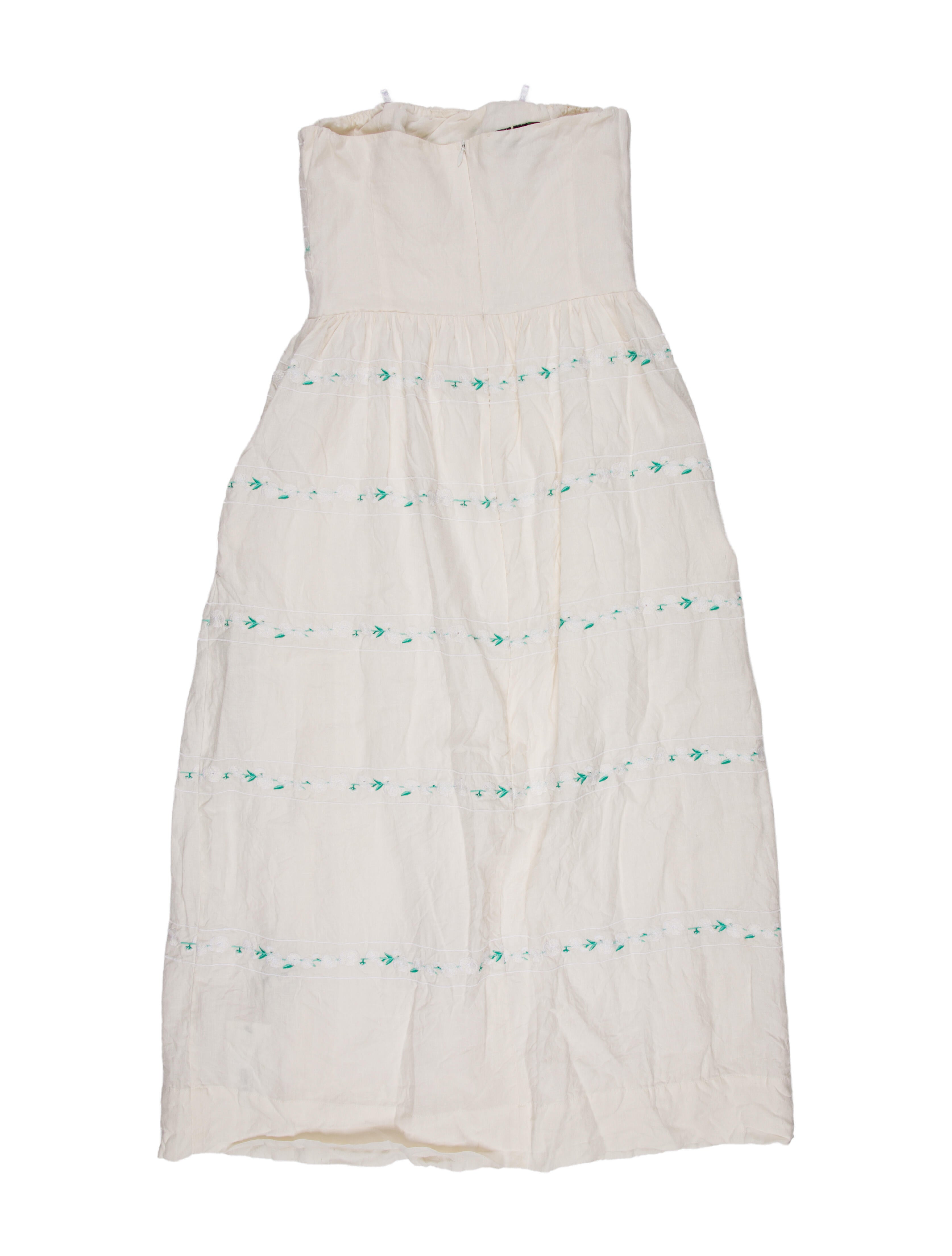 FANM MON Linen Knee-Length Dress