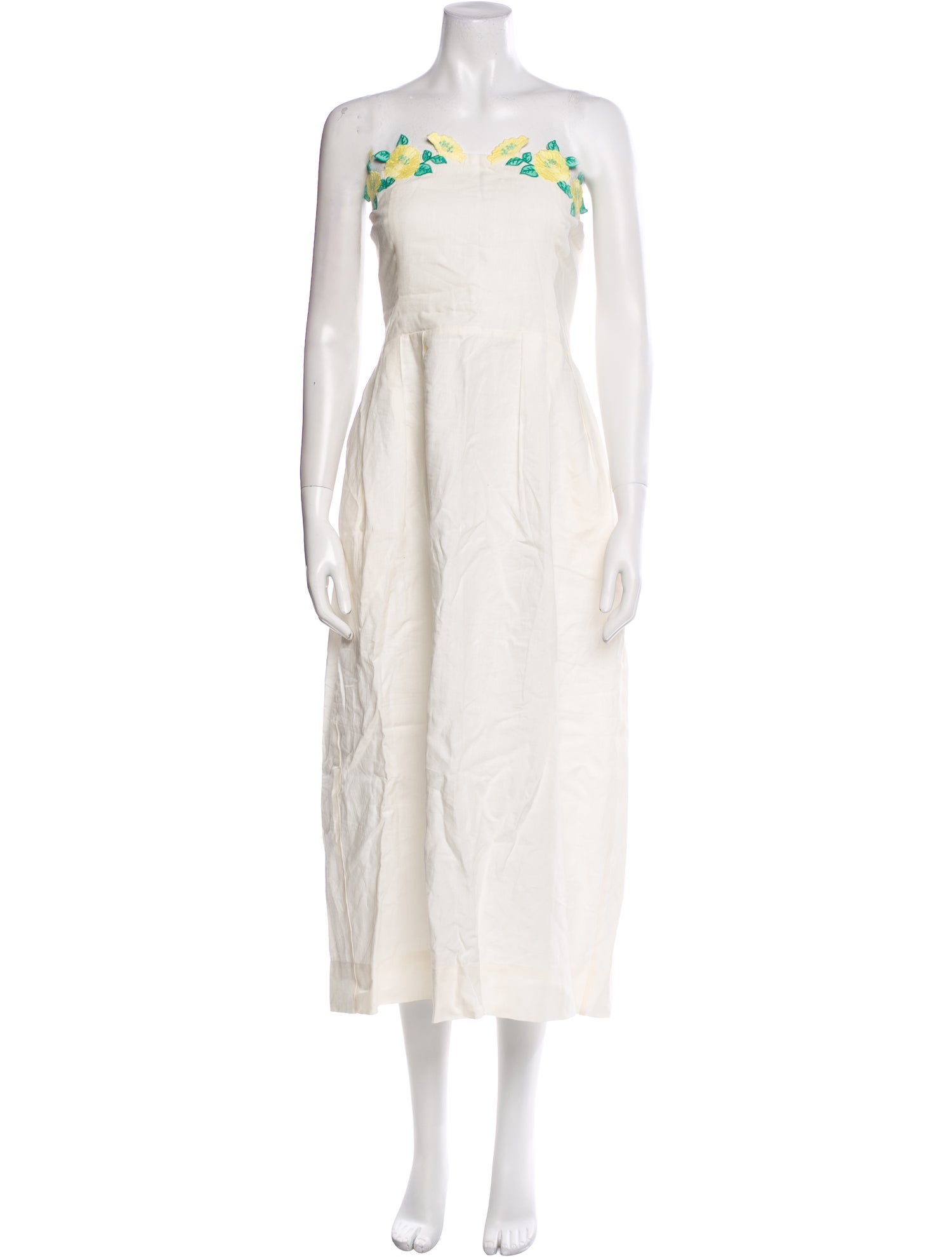 FANM MON Linen Midi Length Dress