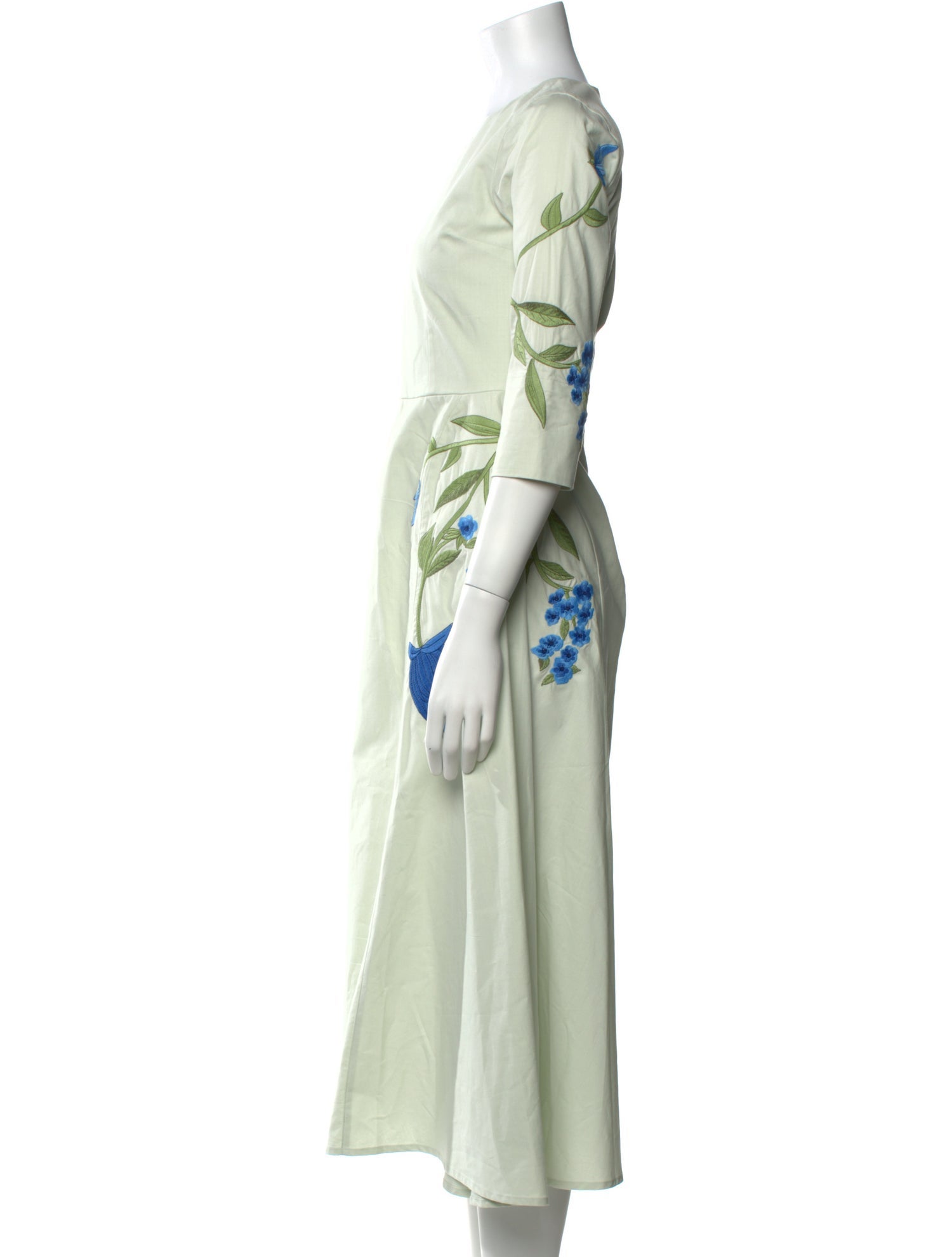 FANM MON Floral Print Long Dress