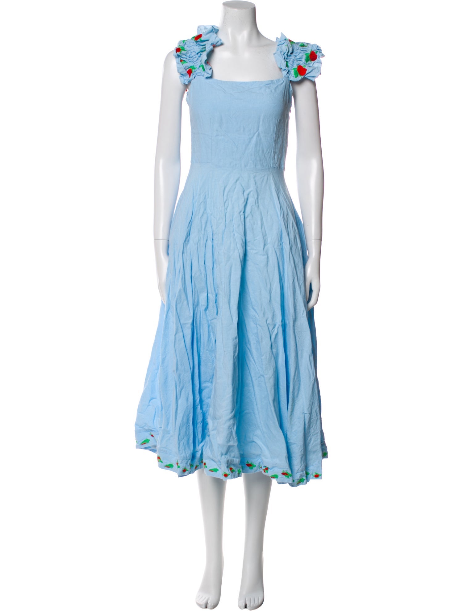 FANM MON Linen Midi Length Dress