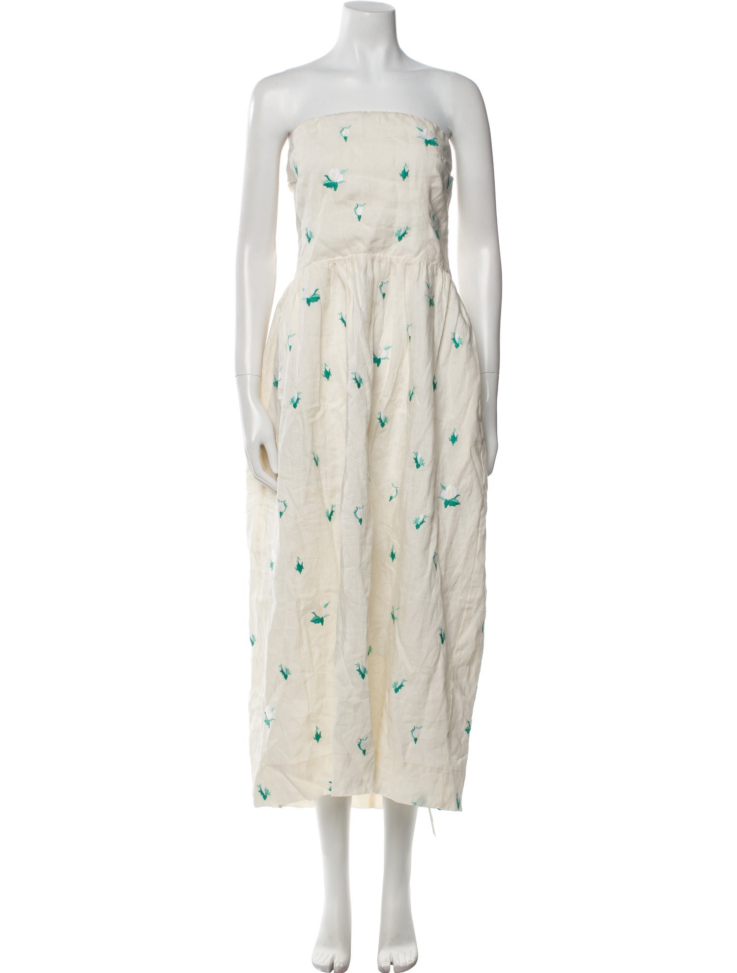 FANM MON Linen Midi Length Dress