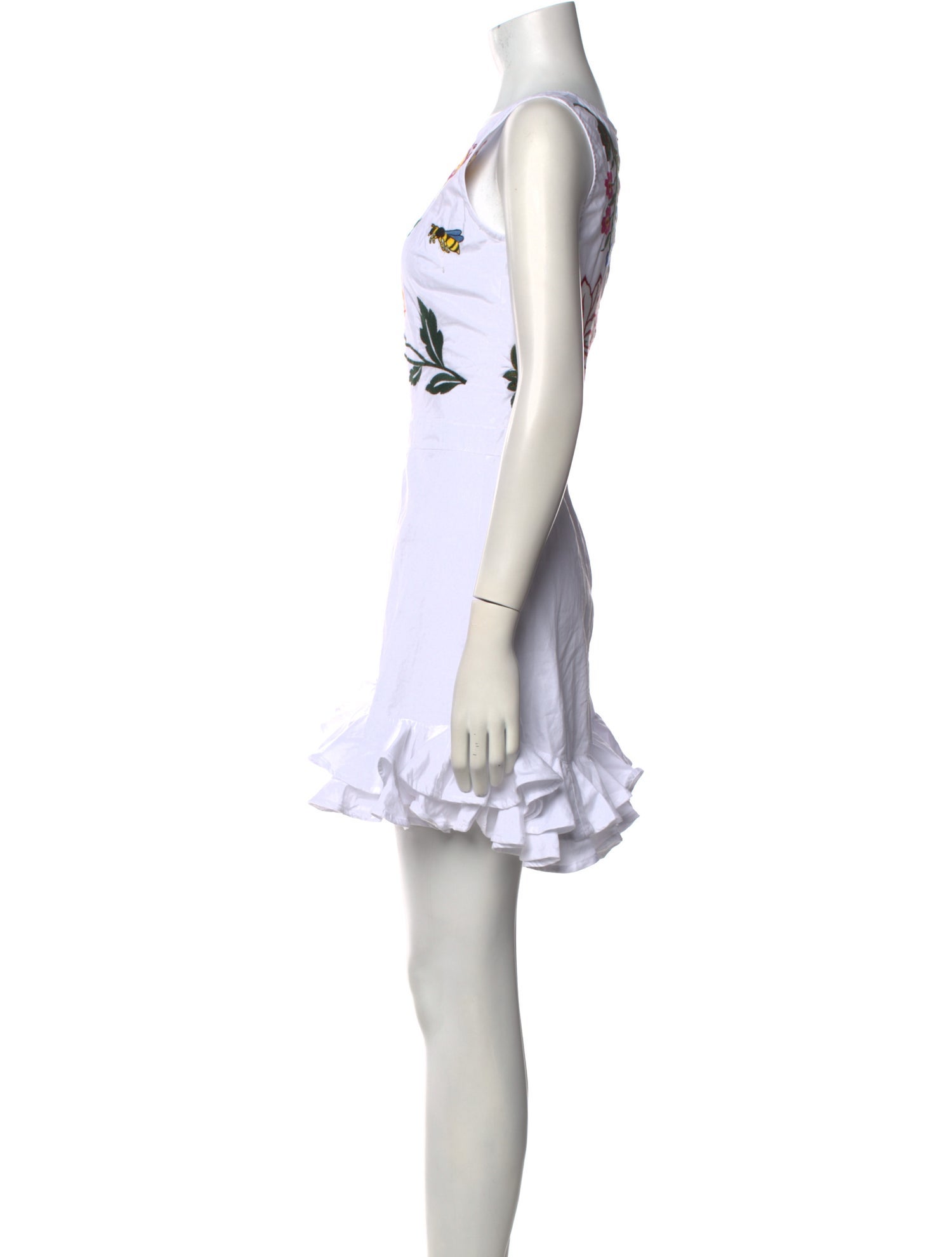 FANM MON Bateau Neckline Mini Dress