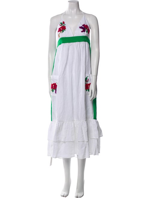 FANM MON Linen Midi Length Dress