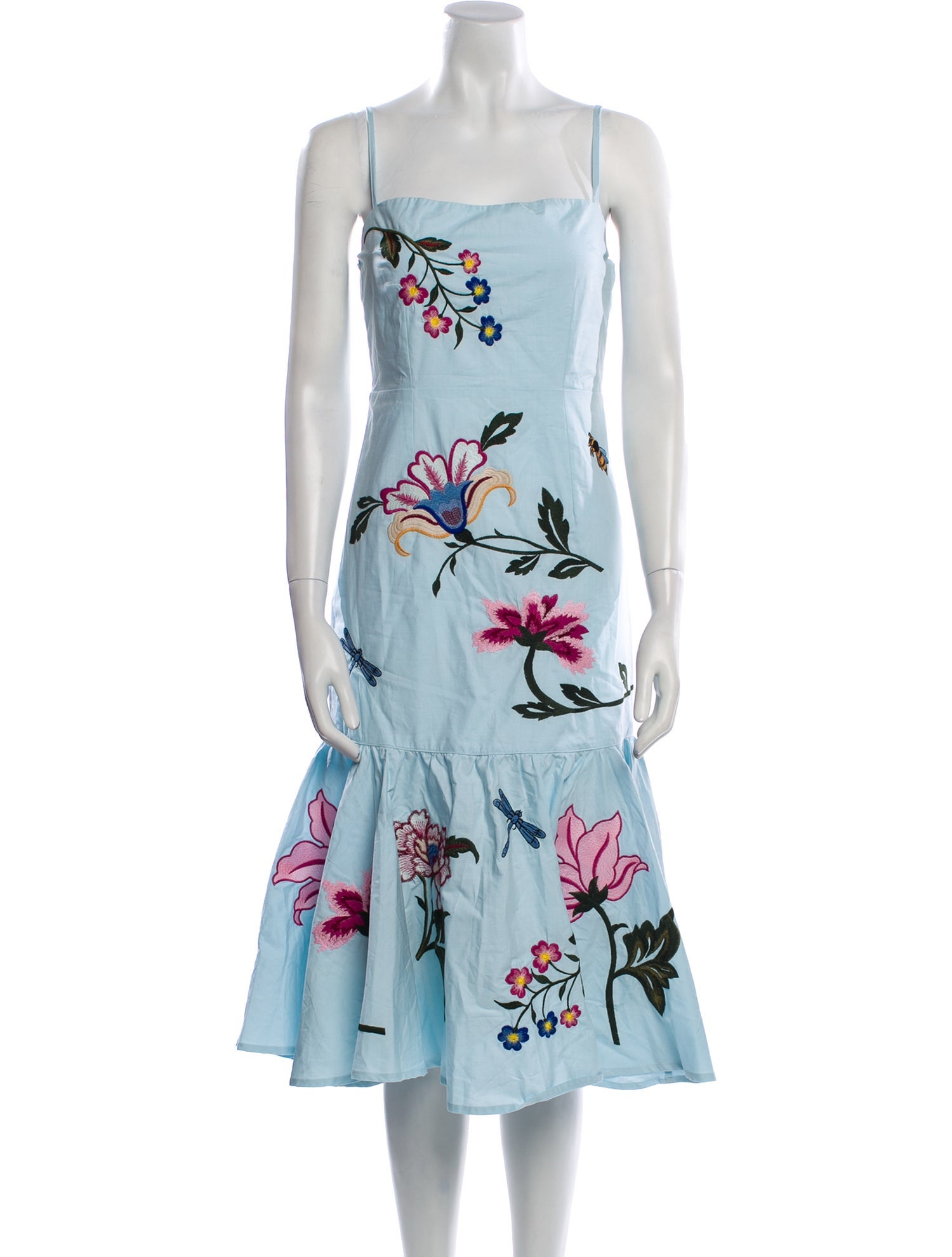 FANM MON Floral Print Midi Length Dress