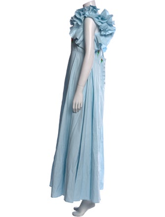 FANM MON Square Neckline Long Dress