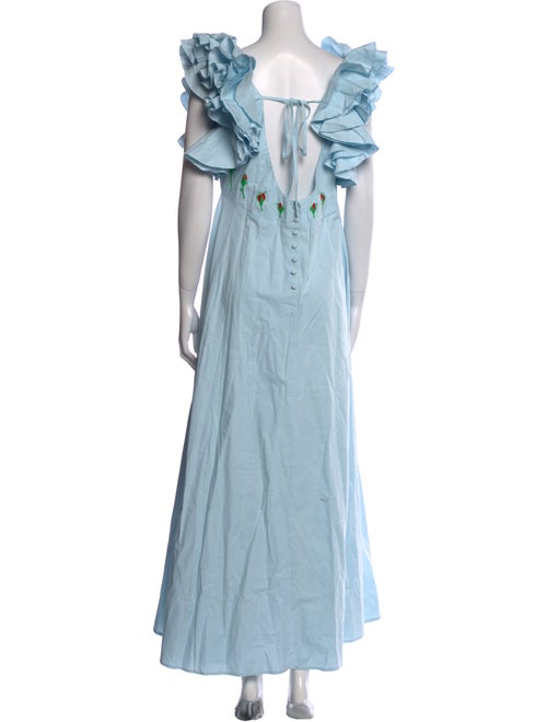 FANM MON Square Neckline Long Dress