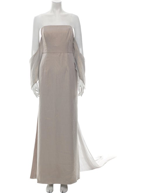 Fame & Partners Off-The-Shoulder Evening Dress Blu