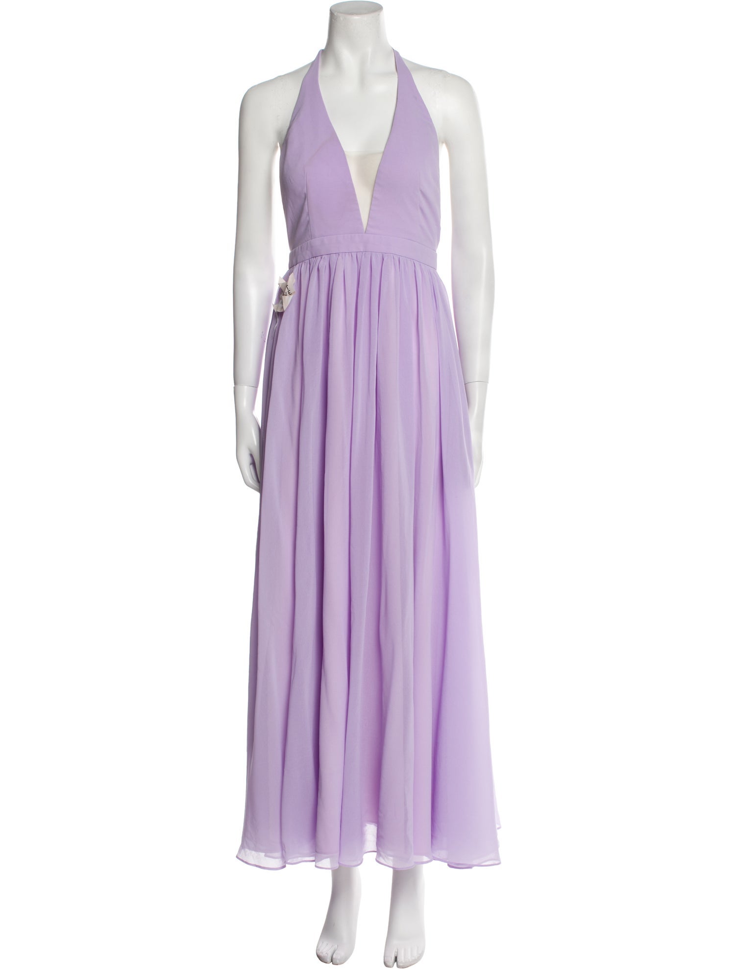 Fame & Partners Halterneck Long Dress