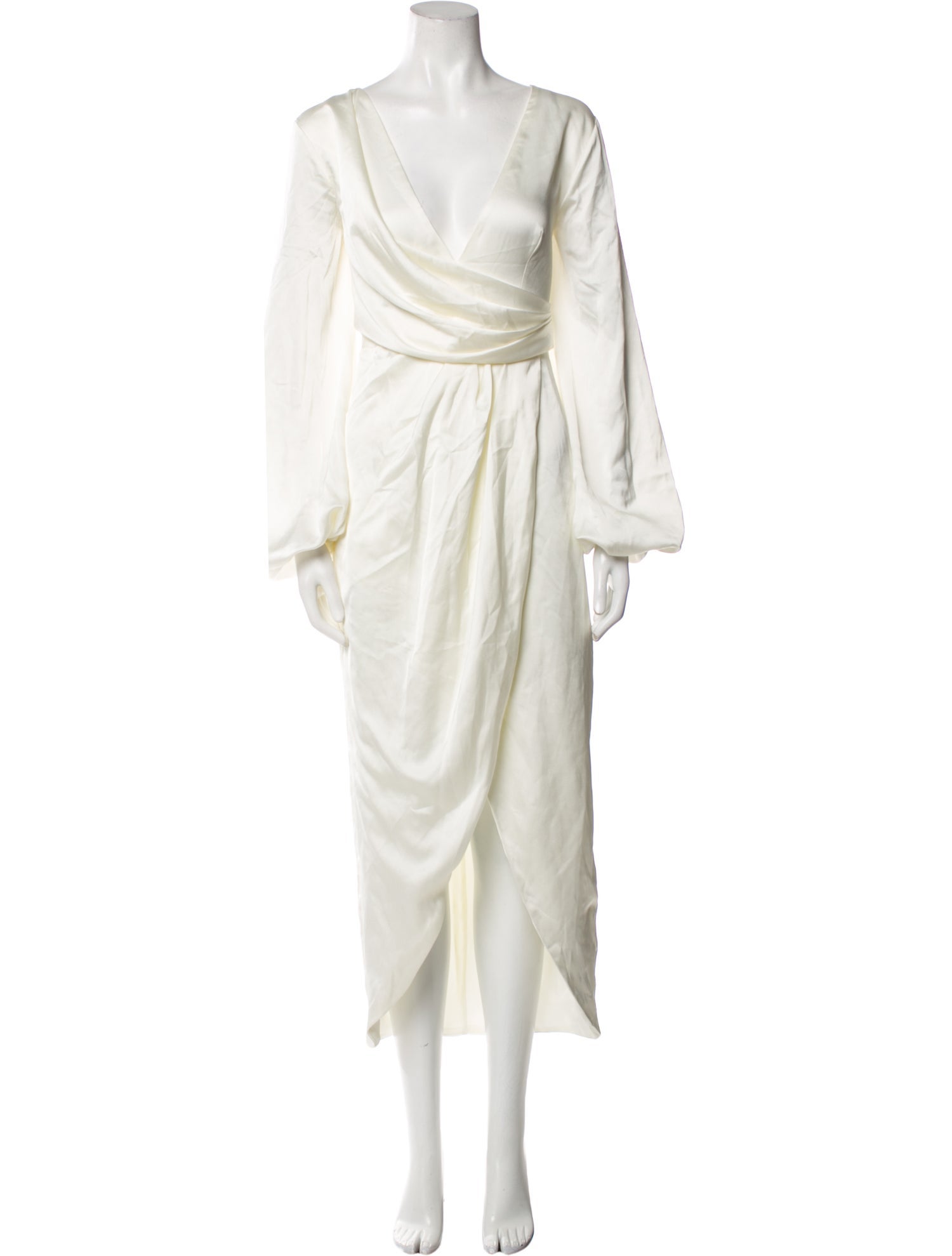 Fame & Partners Cowl Neck Long Dress