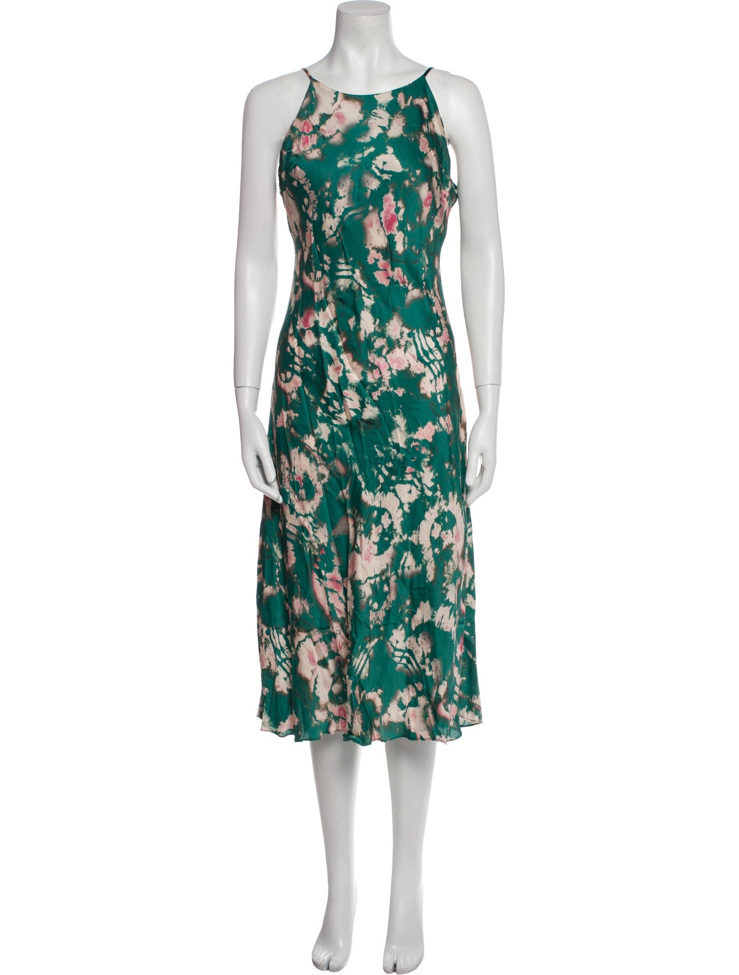Fame & Partners Floral Print Midi Length Dress