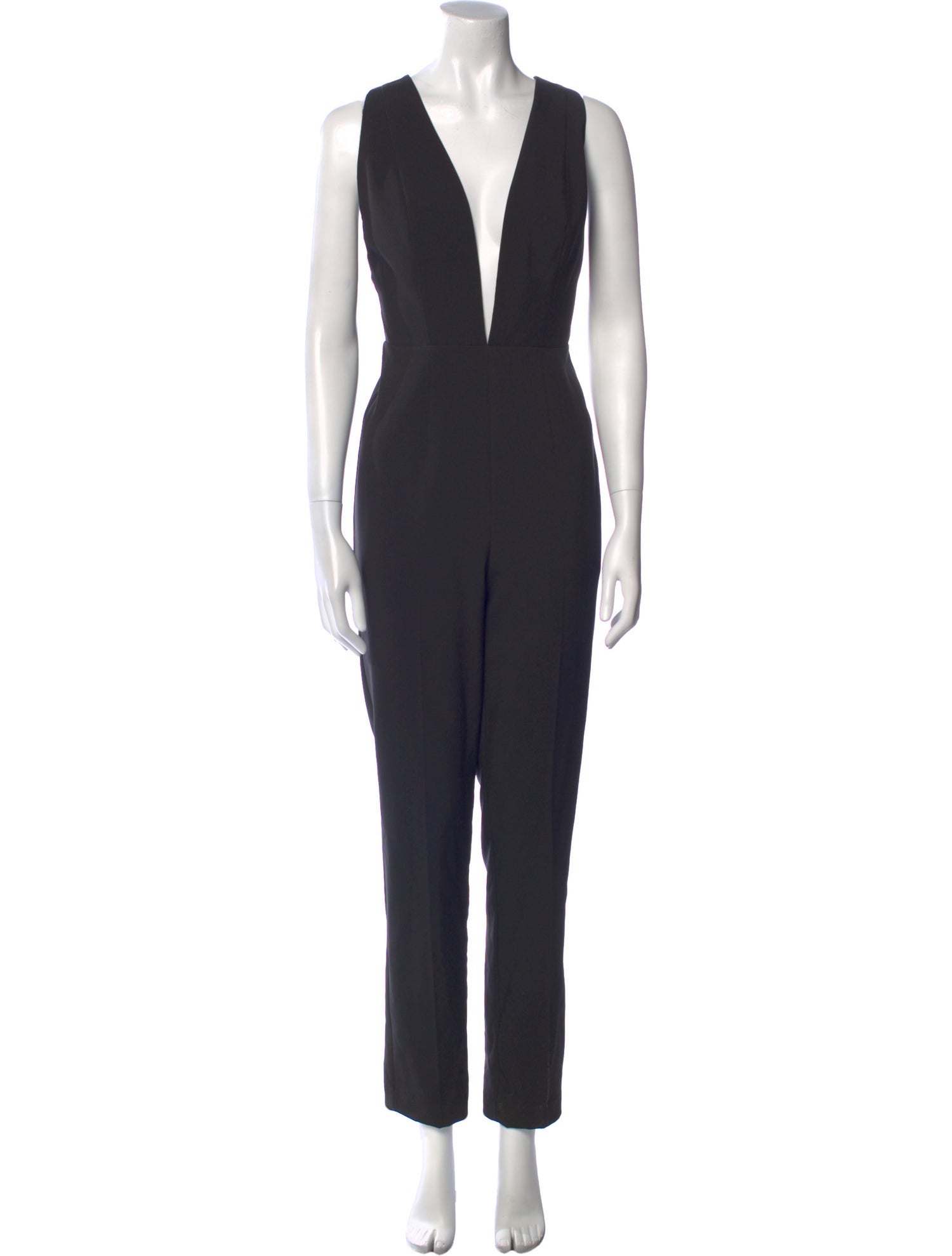 Fame & Partners Plunge Neckline Jumpsuit