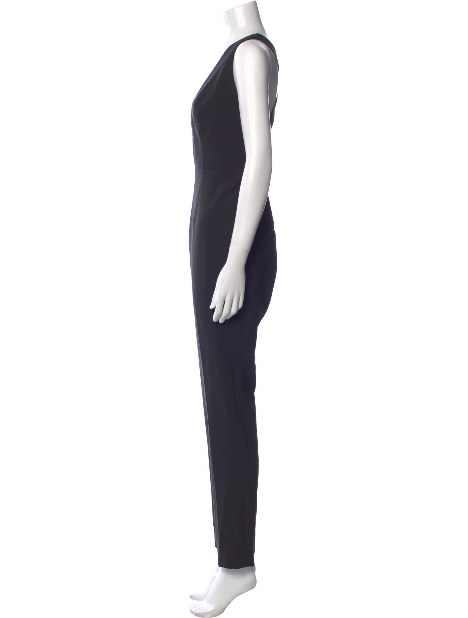 Fame & Partners Plunge Neckline Jumpsuit