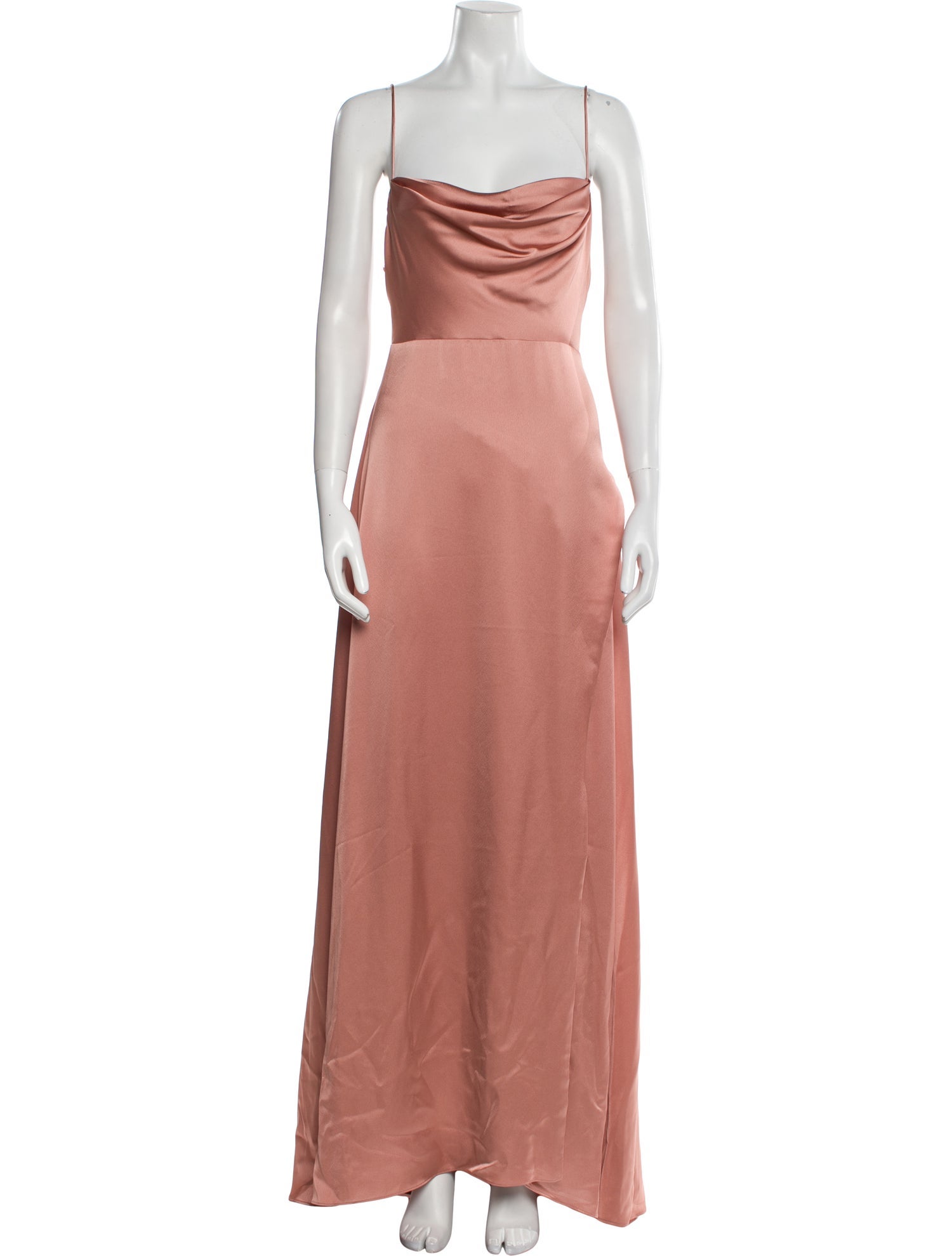 Fame & Partners Cowl Neck Long Dress