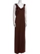 Fame & Partners Cowl Neck Long Dress