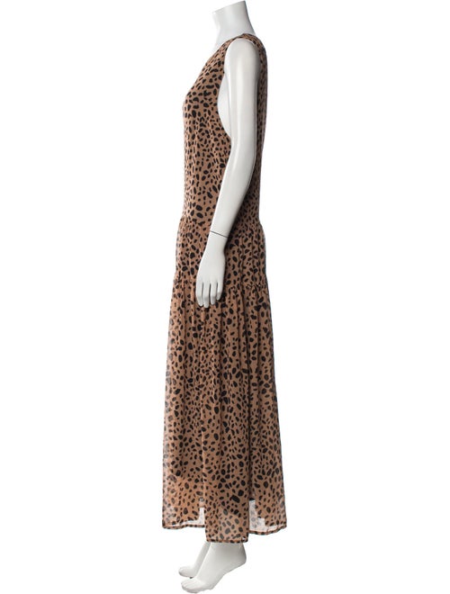 Fame & Partners Animal Print Long Dress
