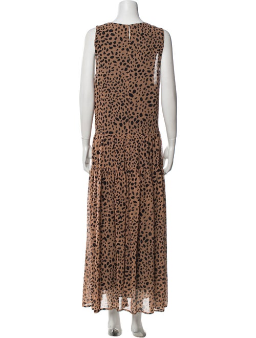 Fame & Partners Animal Print Long Dress