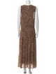 Fame & Partners Animal Print Long Dress