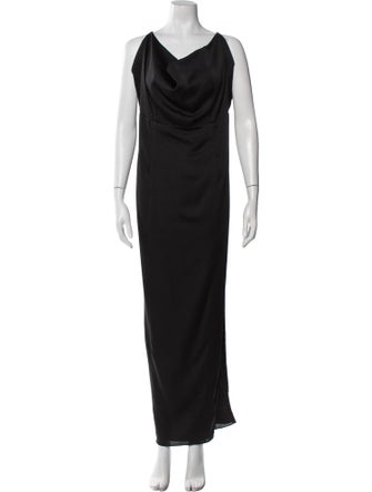 Fame & Partners Cowl Neck Long Dress