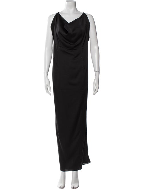 Fame & Partners Cowl Neck Long Dress