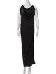 Fame & Partners Cowl Neck Long Dress