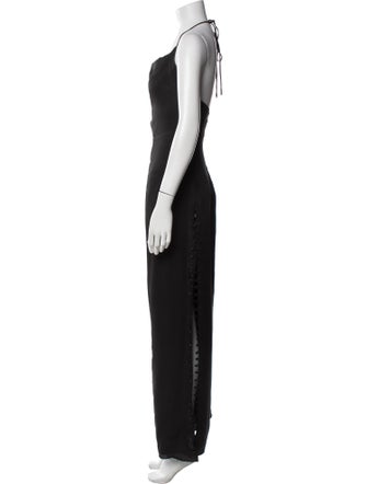 Fame & Partners Cowl Neck Long Dress