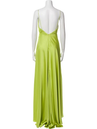 Fame & Partners Square Neckline Long Dress