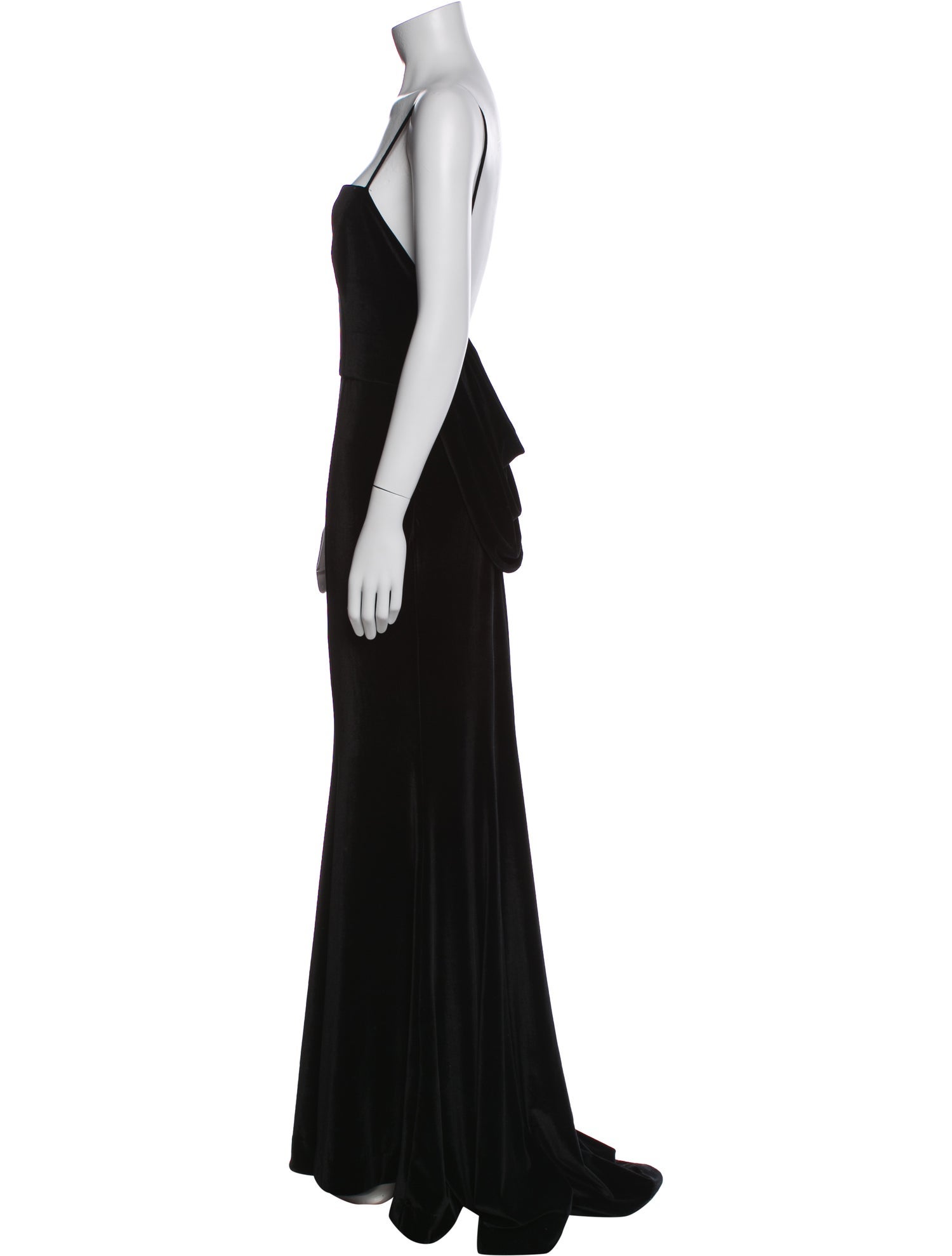 Fame & Partners Square Neckline Long Dress