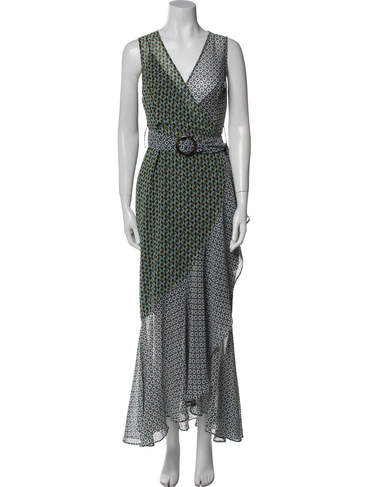 Fame & Partners Printed Long Dress