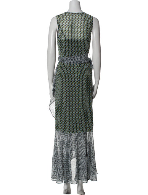 Fame & Partners Printed Long Dress