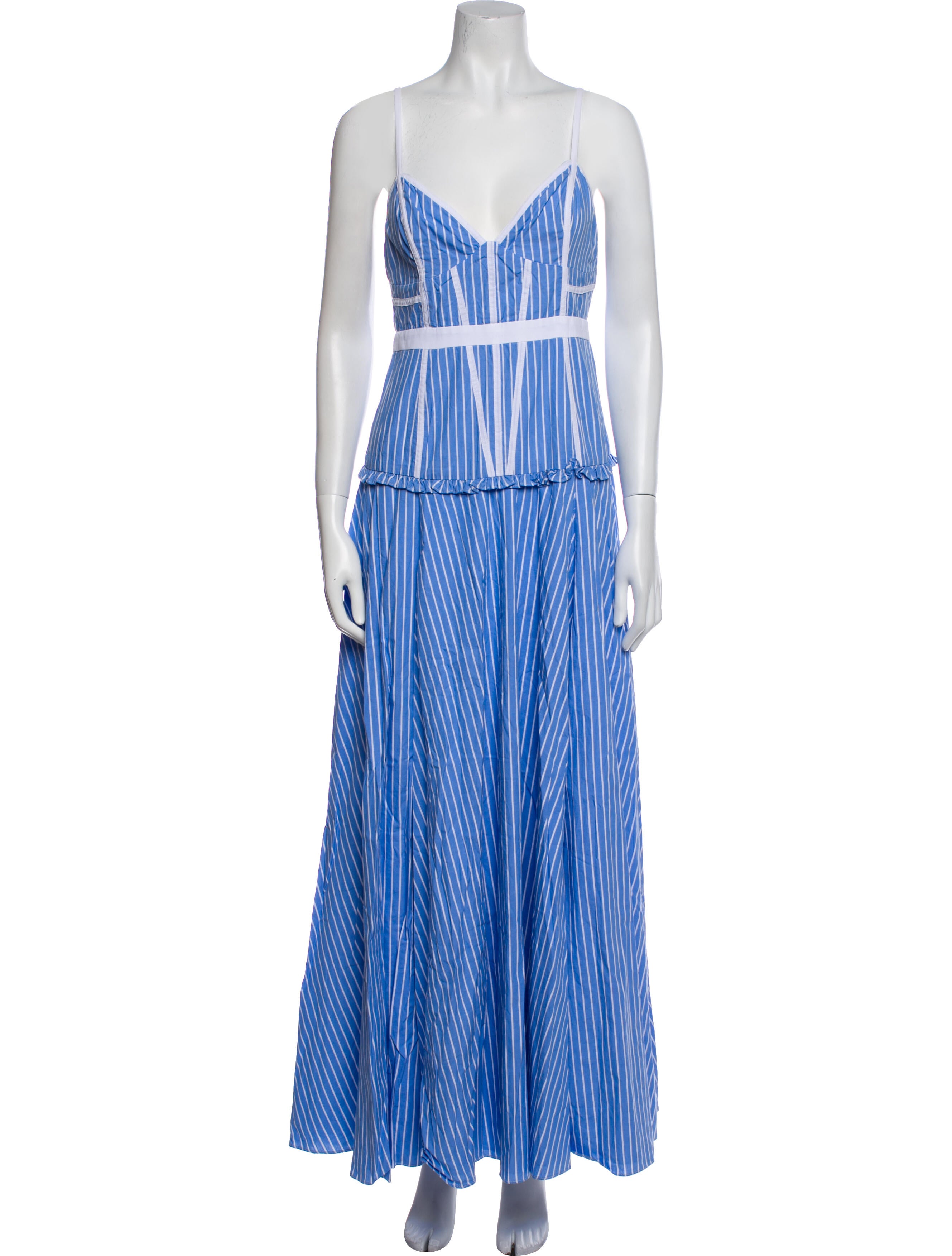 Fame & Partners Striped Long Dress