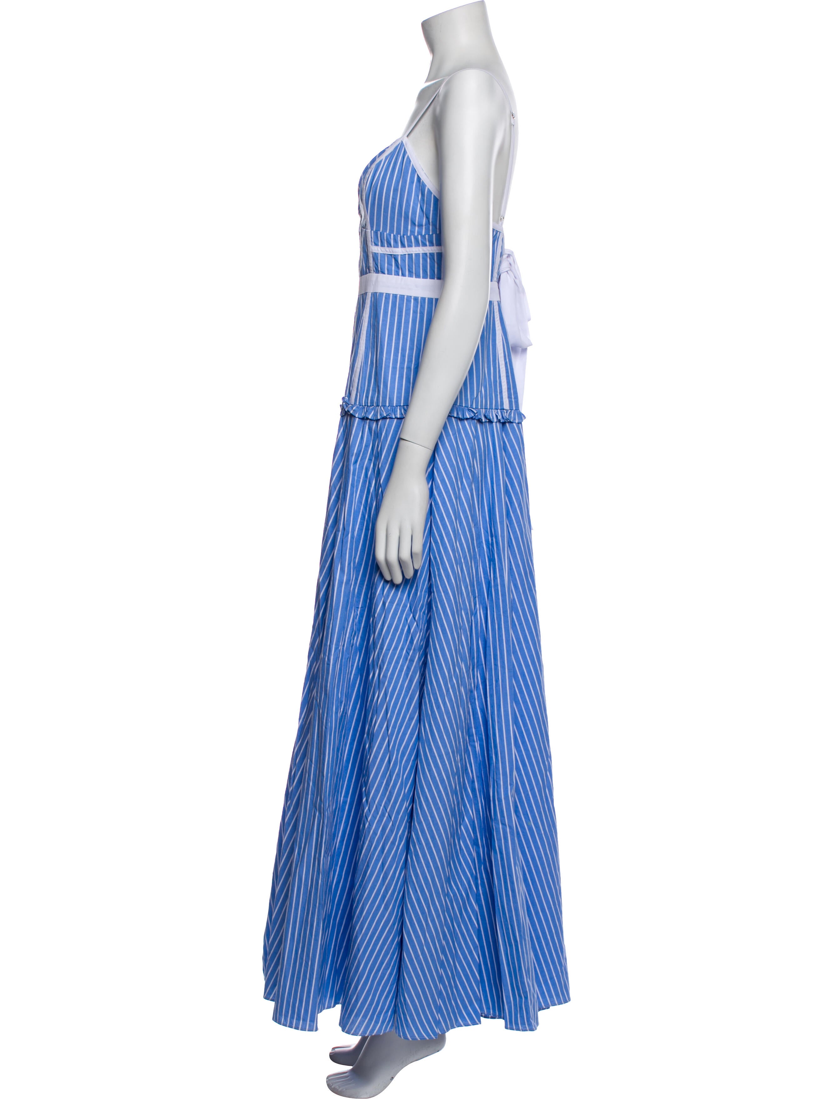 Fame & Partners Striped Long Dress