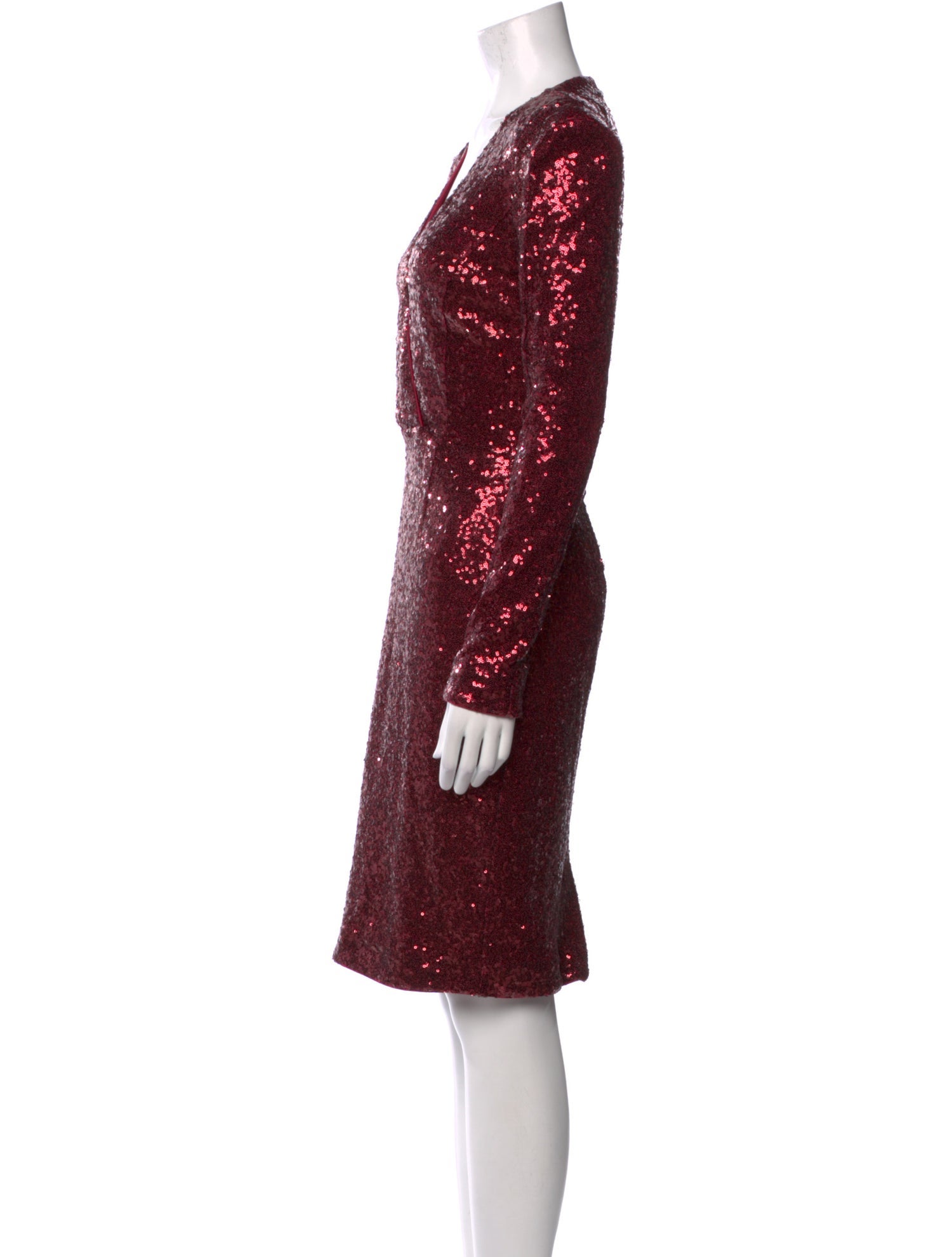 Fame & Partners V-Neck Knee-Length Dress w/ Tags