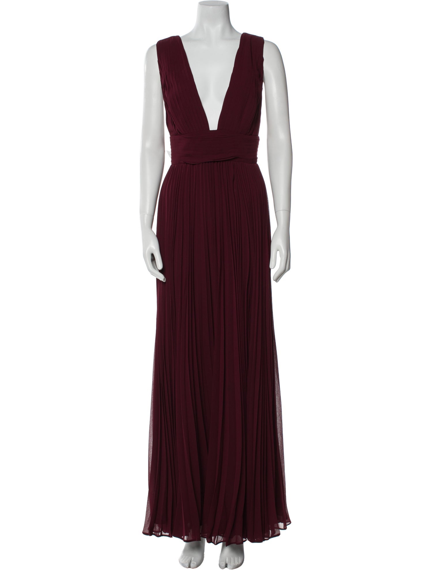 Fame & Partners V-Neck Long Dress