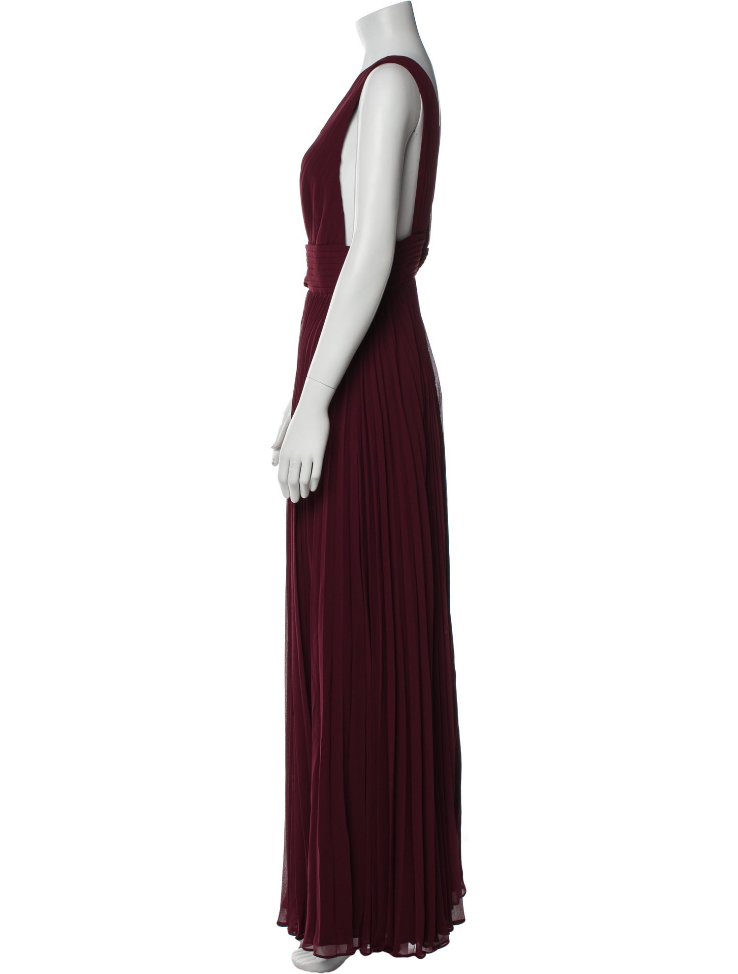 Fame & Partners V-Neck Long Dress