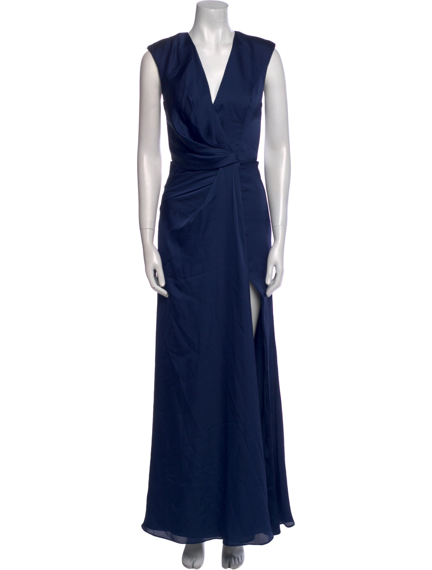 Fame & Partners V-Neck Long Dress