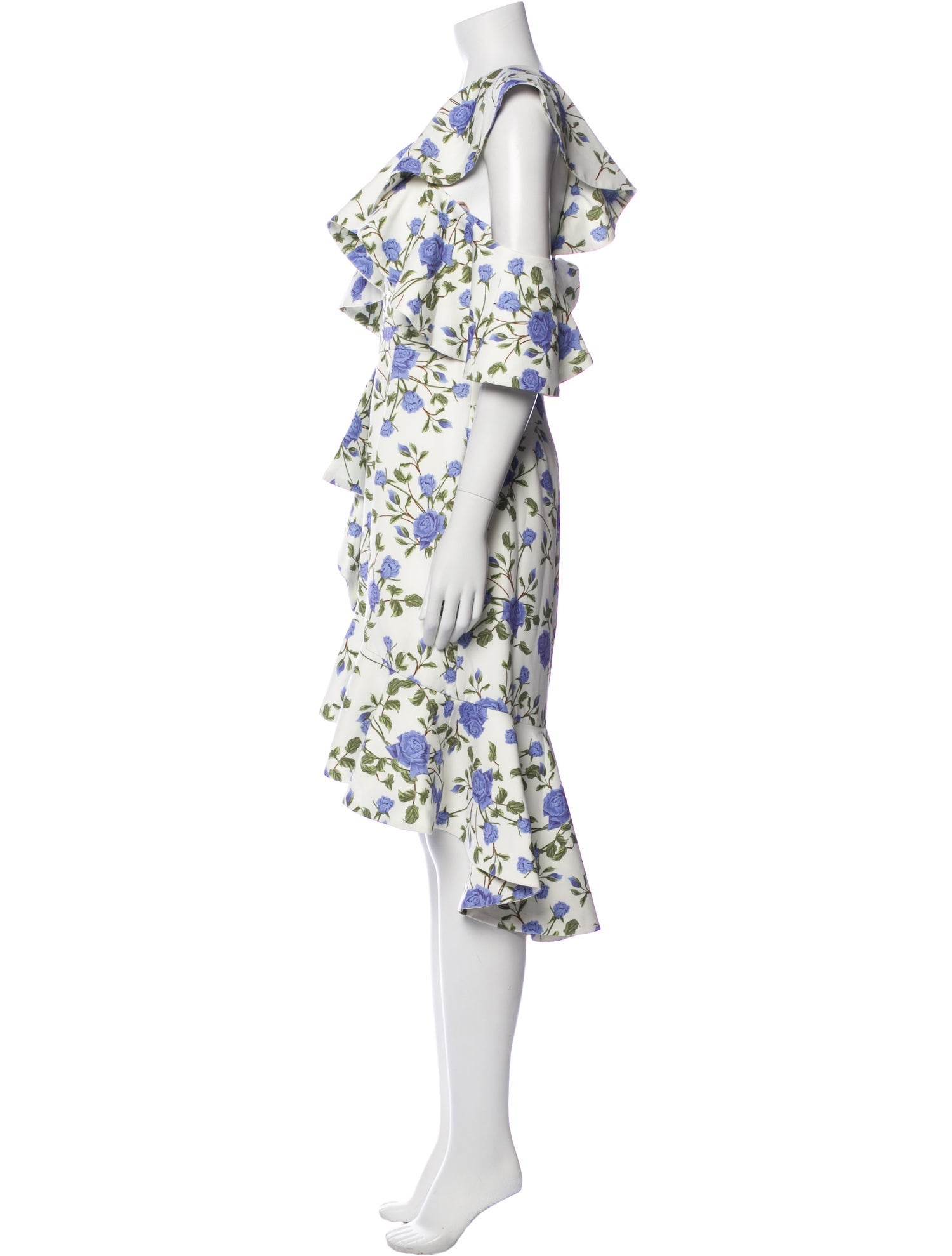 Fame & Partners Floral Print Midi Length Dress w/ Tags