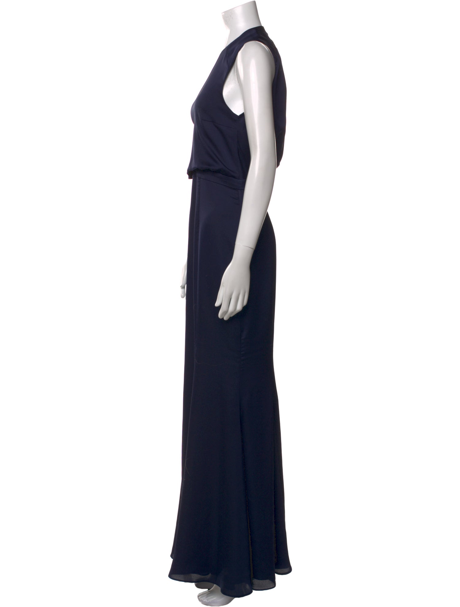 Fame & Partners Crew Neck Long Dress