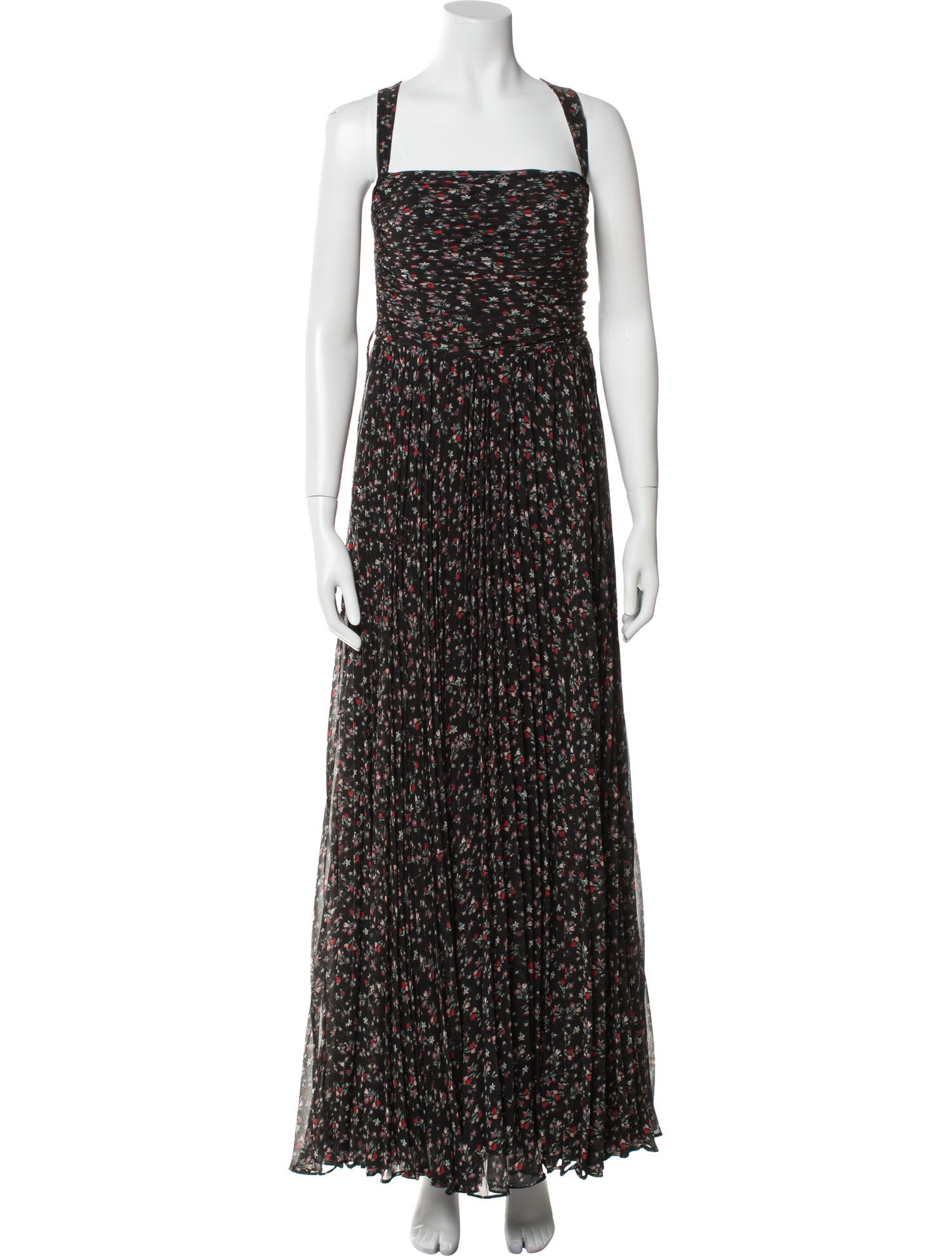 Fame & Partners Floral Print Long Dress