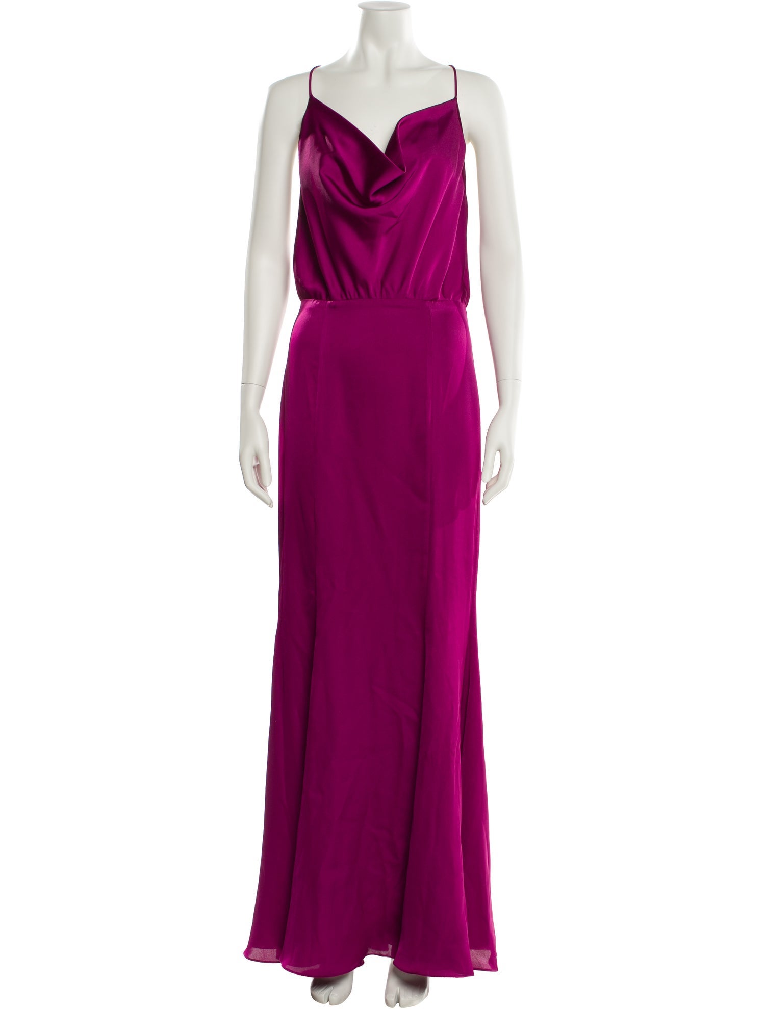 Fame & Partners Cowl Neck Long Dress