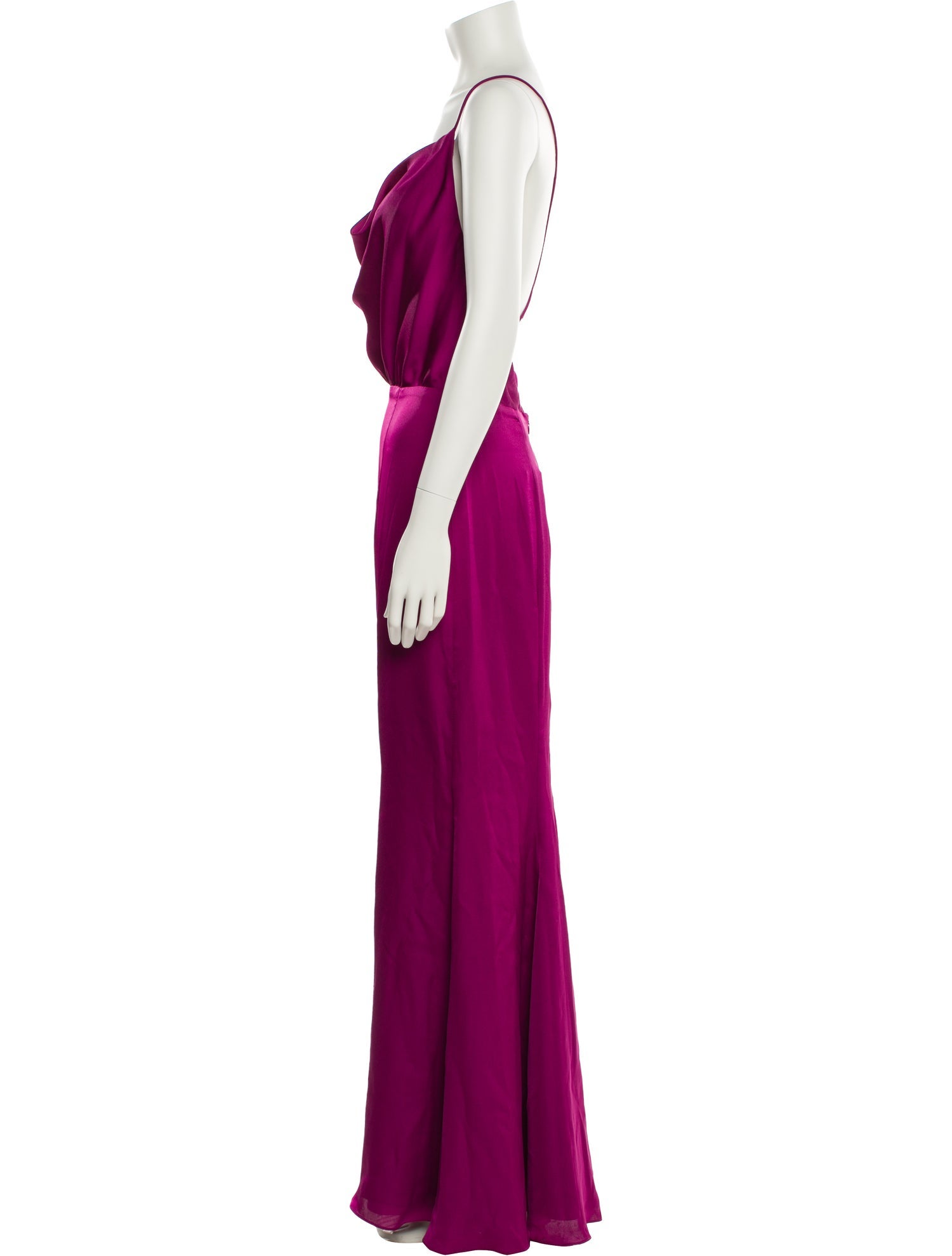 Fame & Partners Cowl Neck Long Dress
