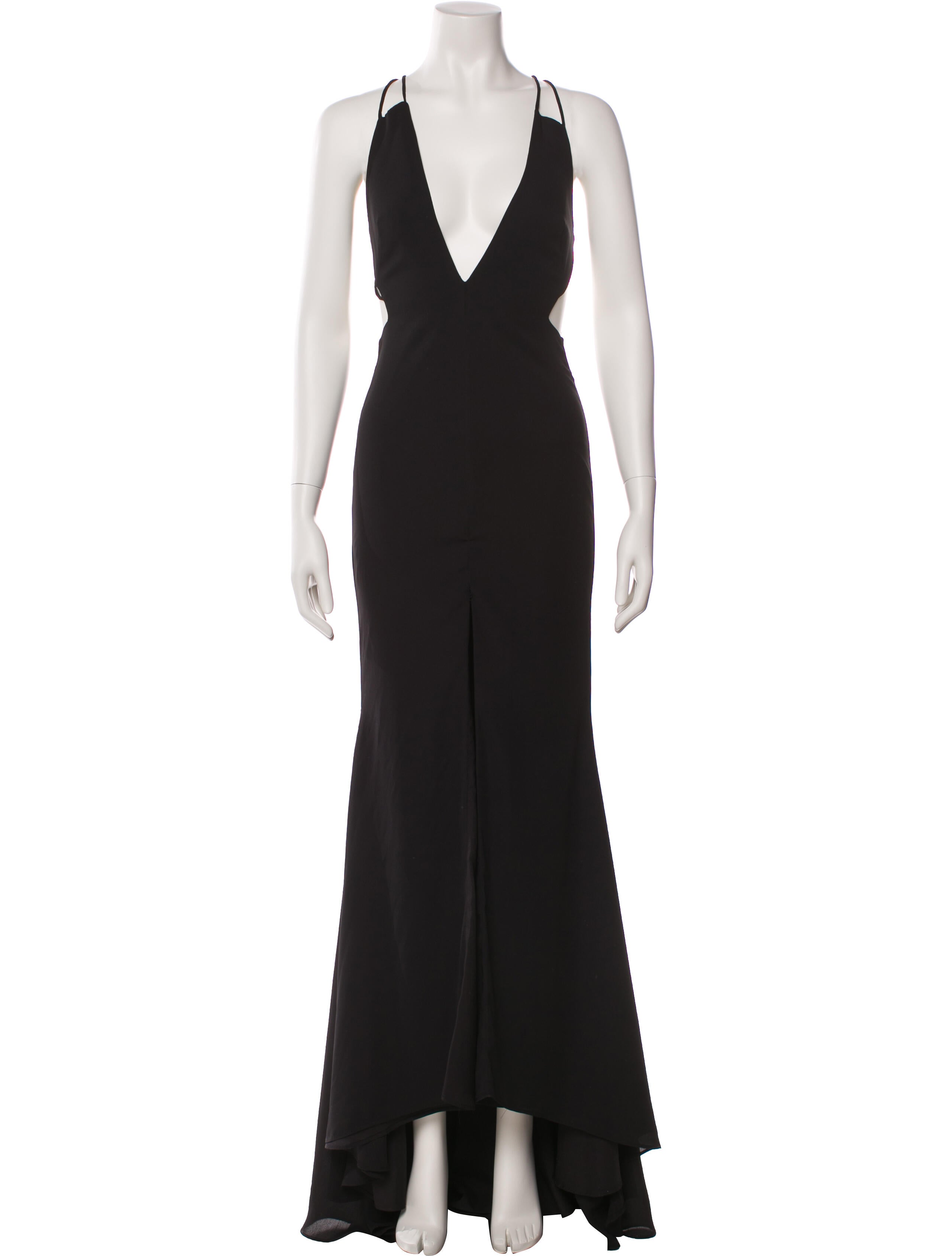 Fame & Partners V-Neck Long Dress