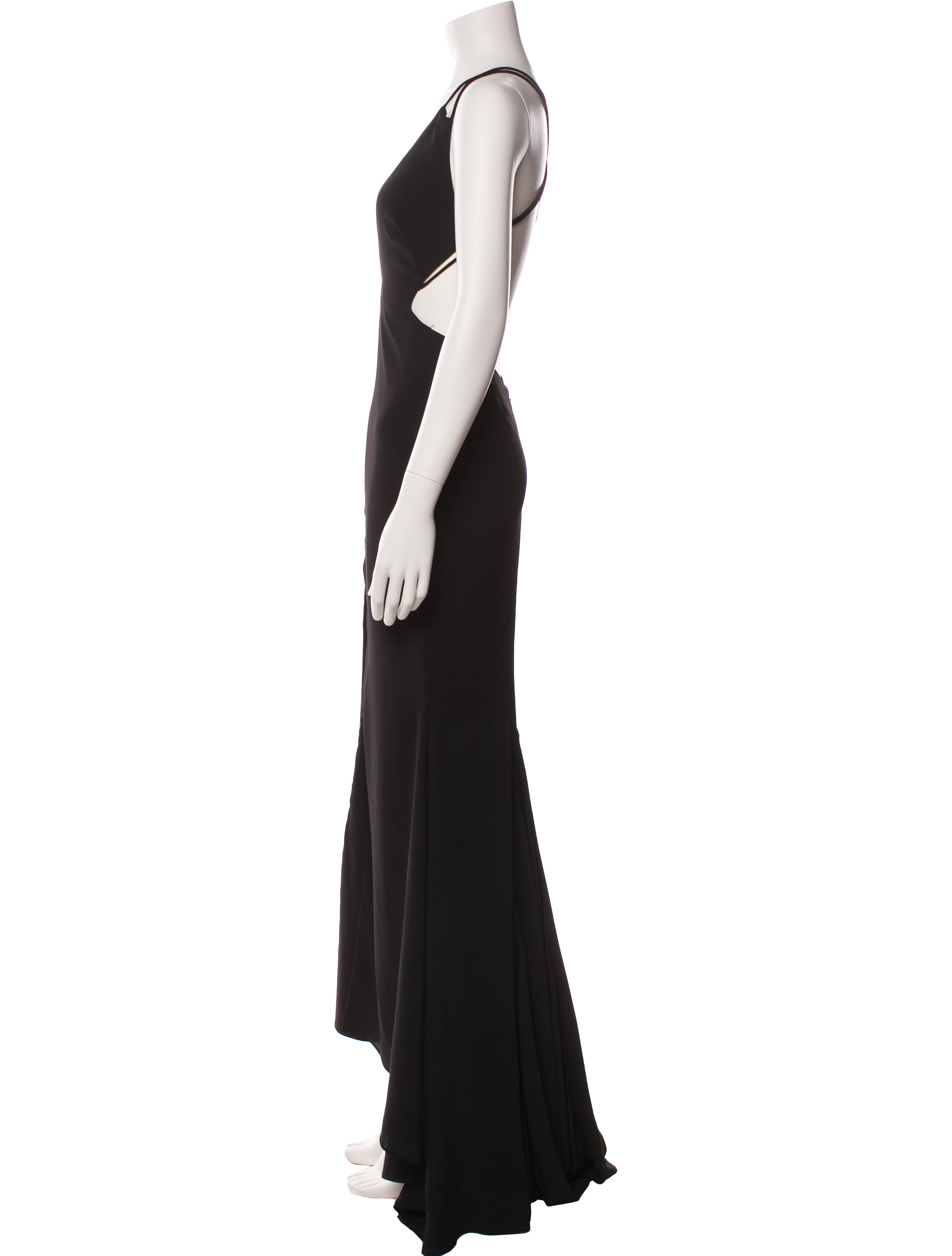 Fame & Partners V-Neck Long Dress