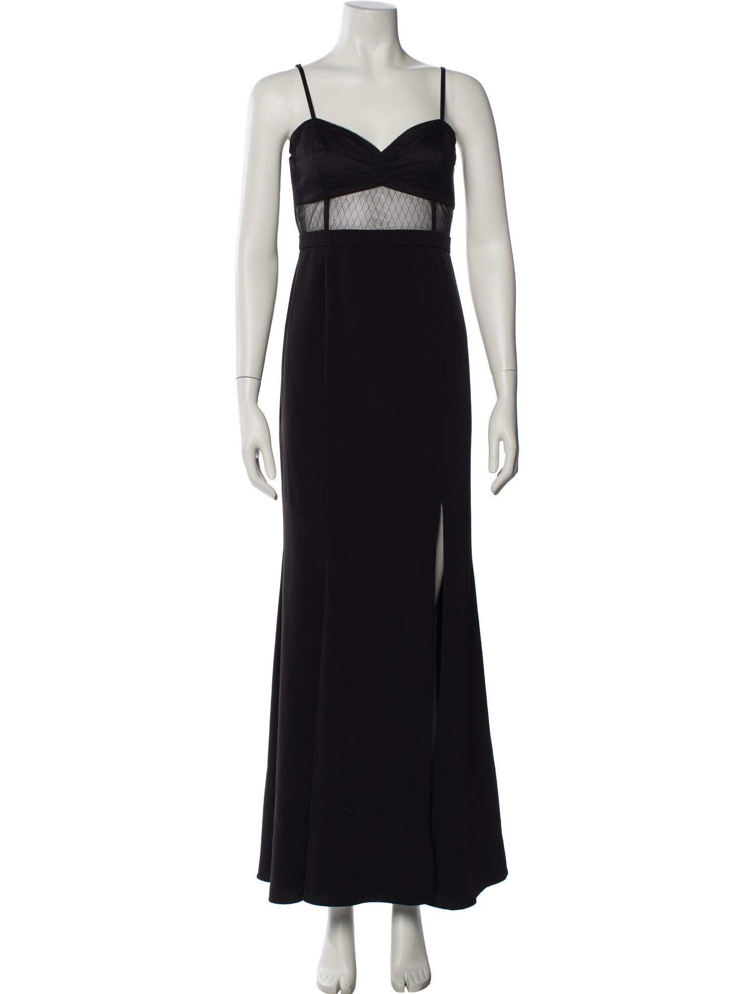 Fame & Partners Square Neckline Long Dress