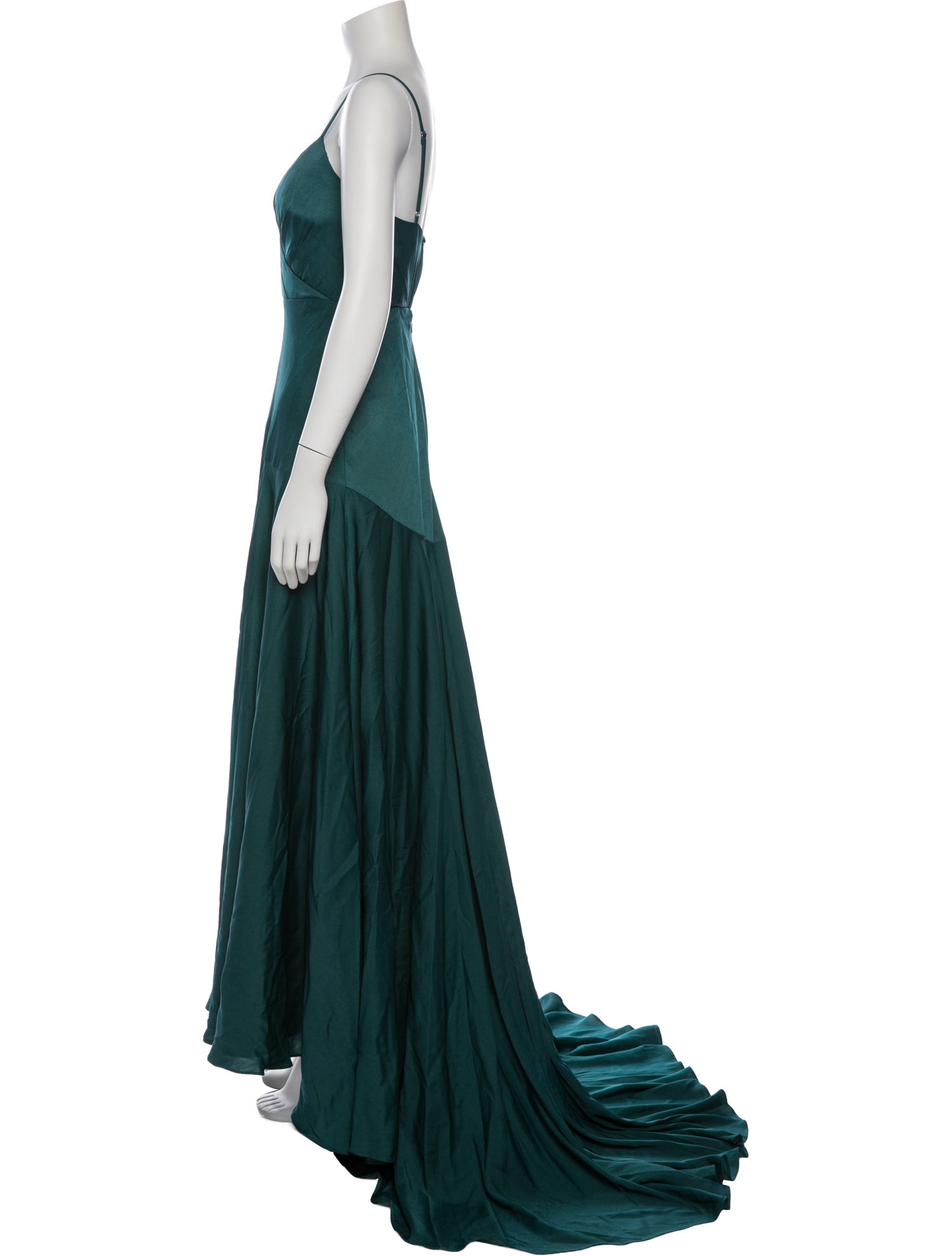 Fame & Partners Square Neckline Long Dress