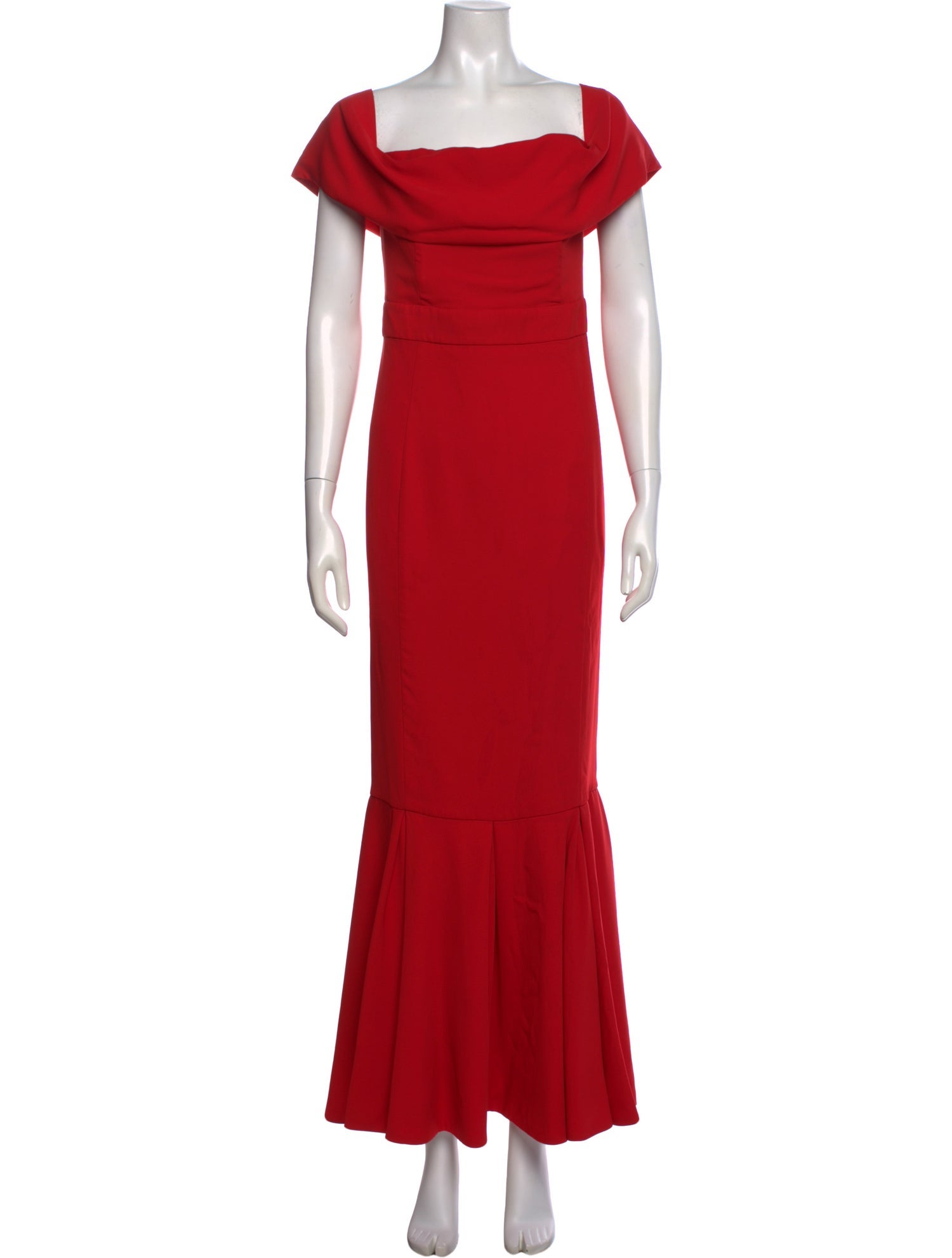 Fame & Partners Square Neckline Long Dress
