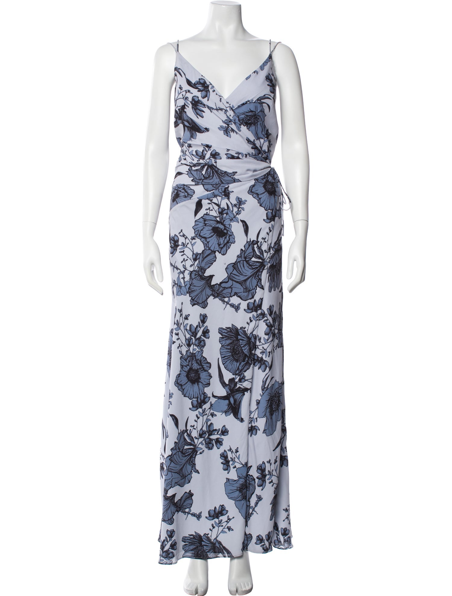Fame & Partners Floral Print Midi Length Dress