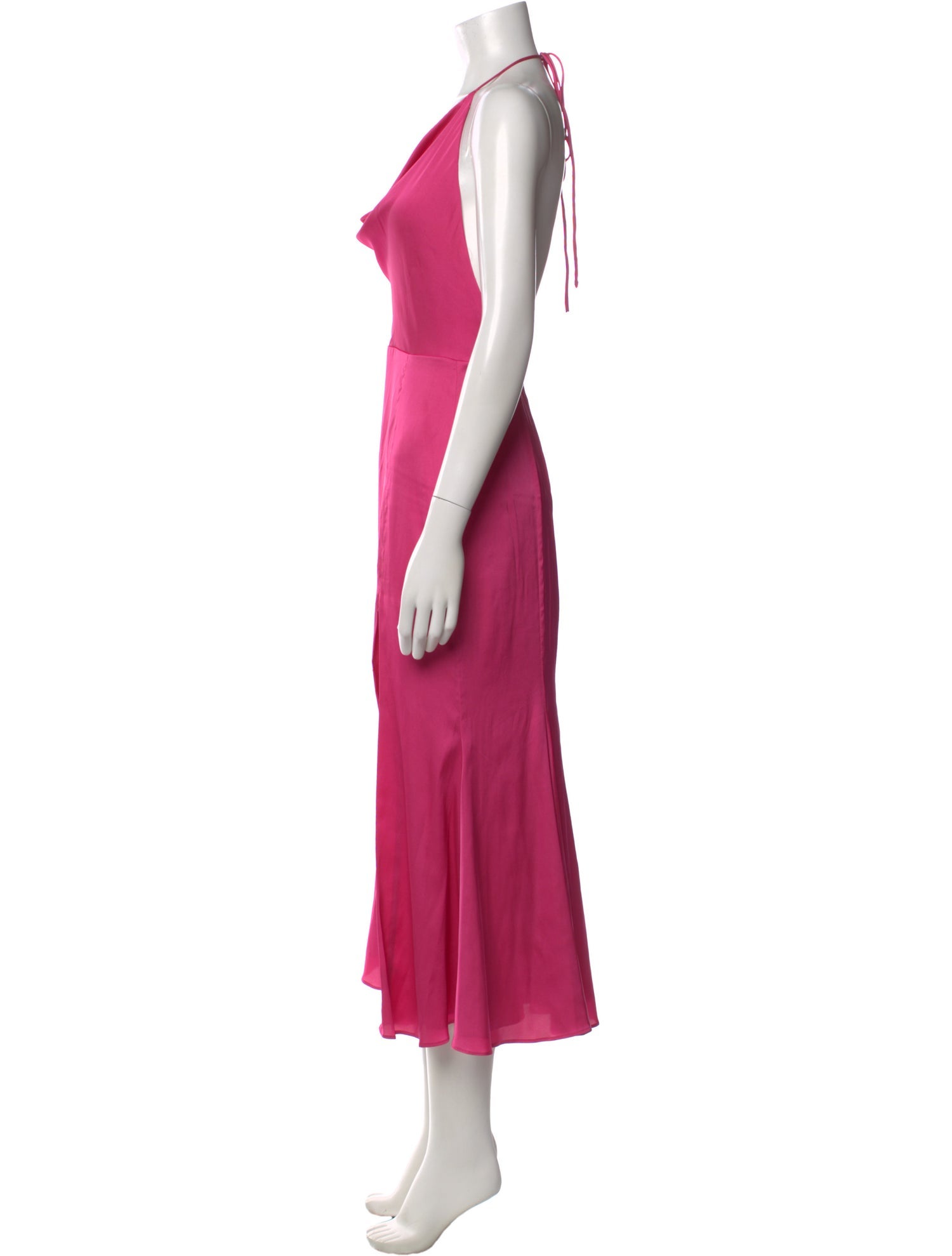 Fame & Partners Cowl Neck Long Dress