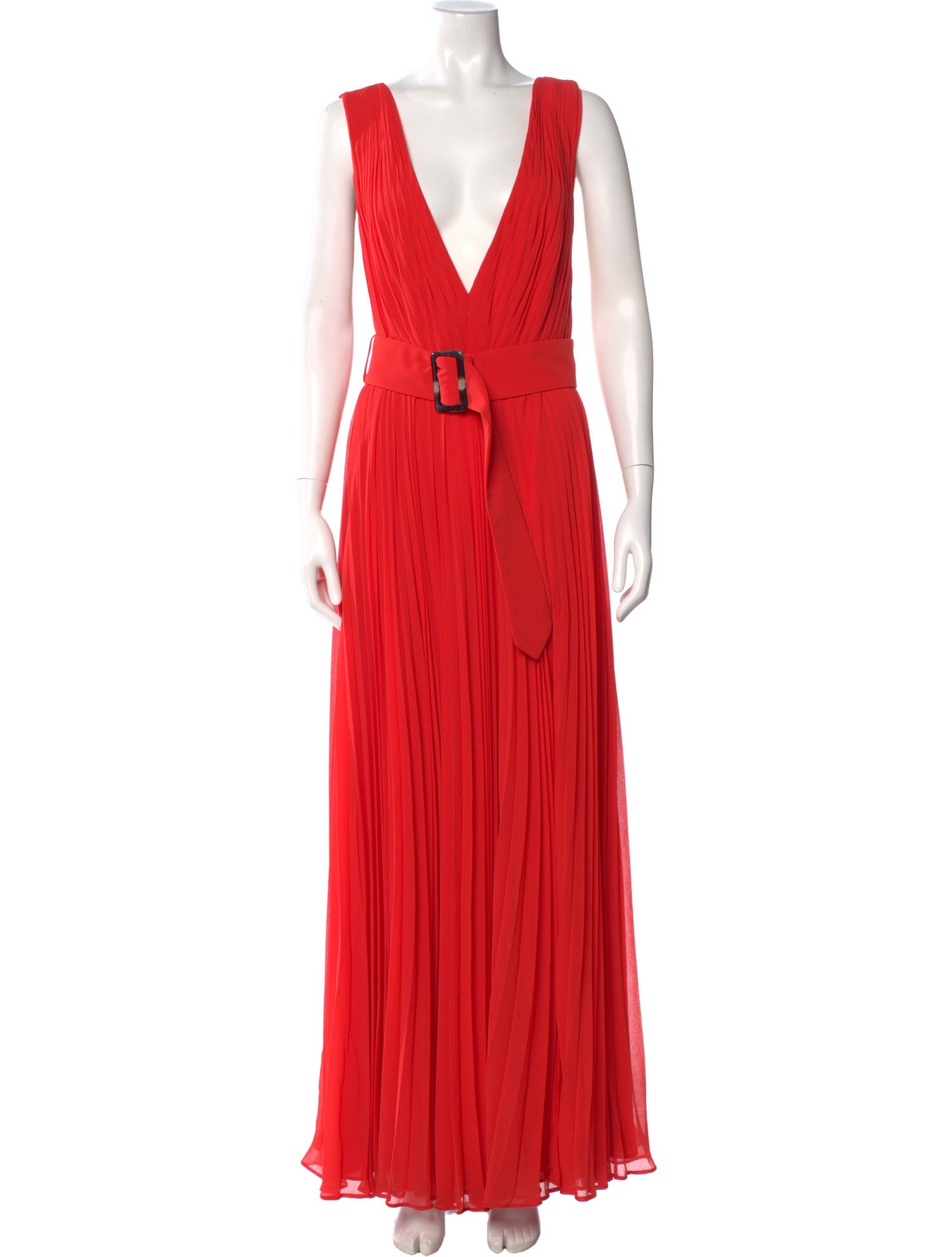 Fame & Partners V-Neck Long Dress